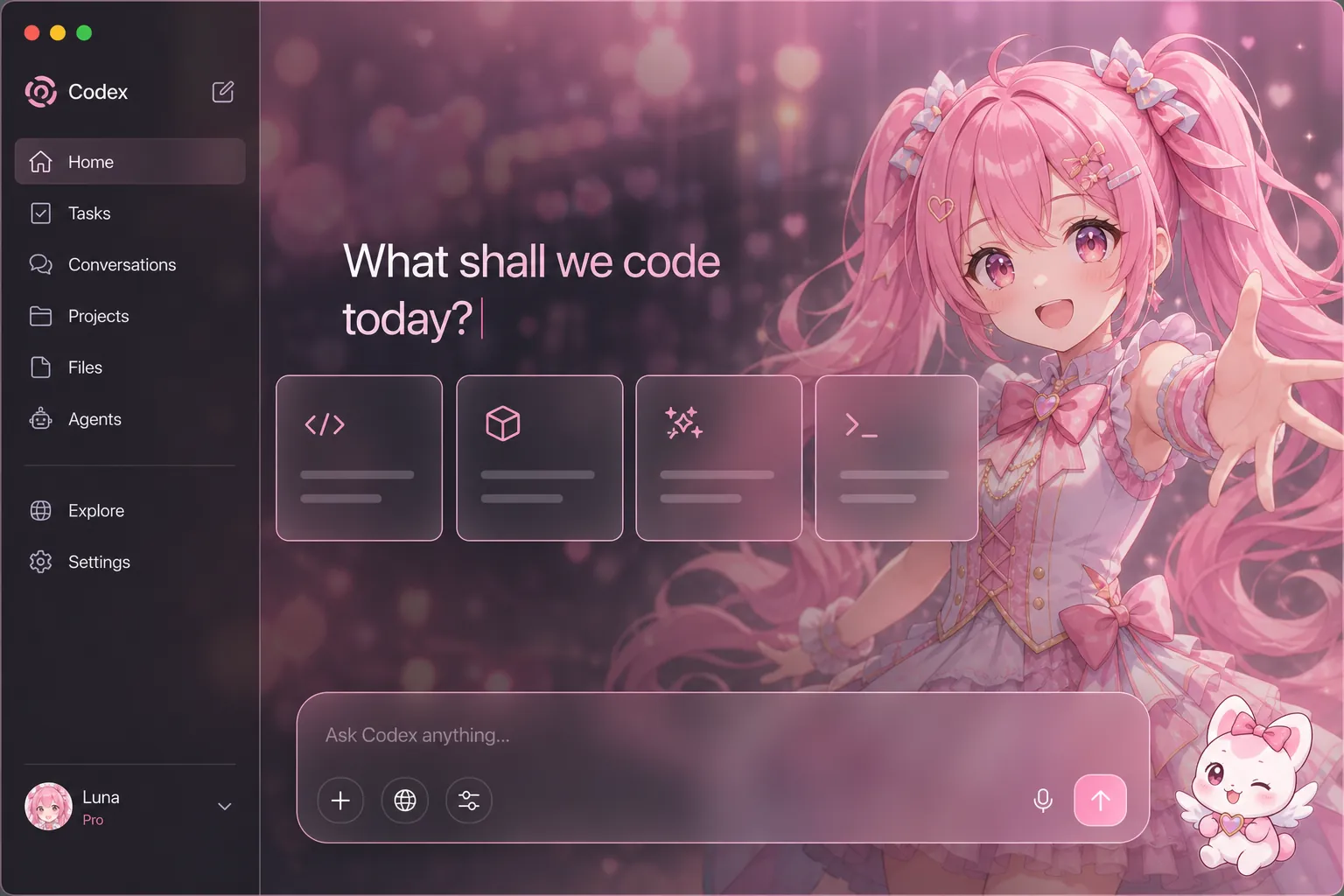 Sakura Idol — Original pink-pop anime idol Codex skin